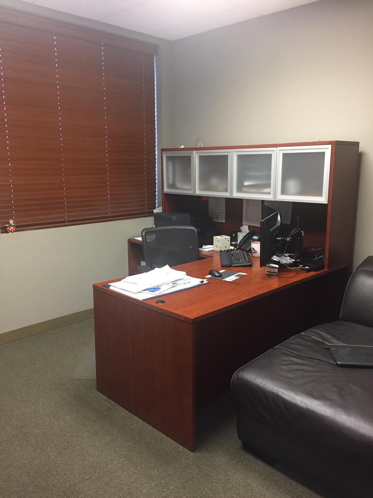 Organized cubicle room