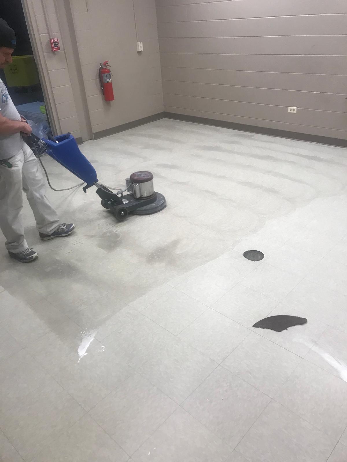 Professional dental floor cleaning
