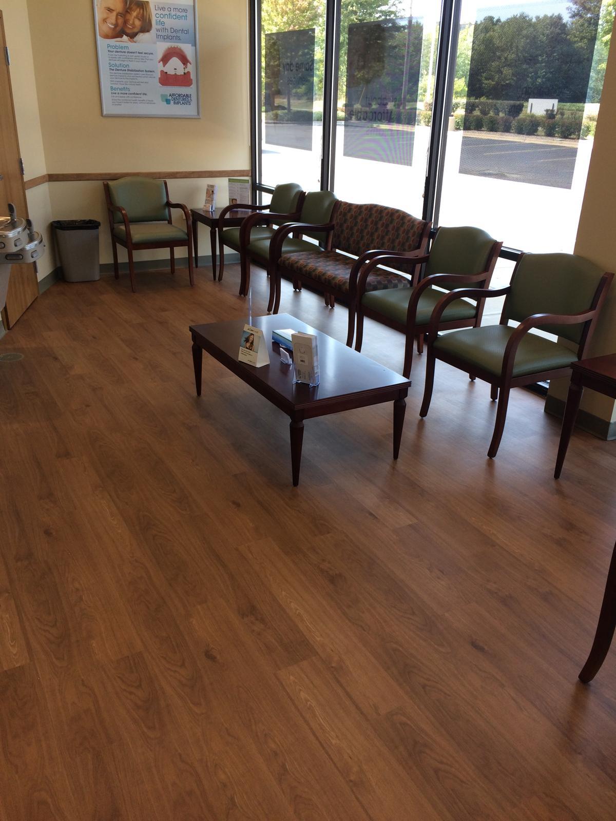 Spotless dental office lobby