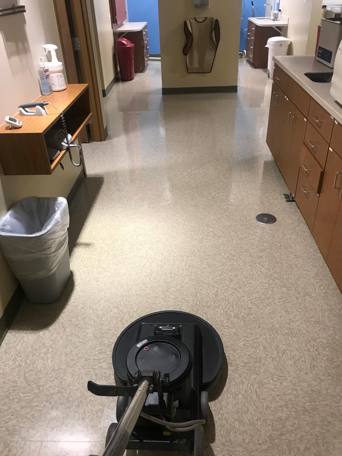 Vacuuming dental side room
