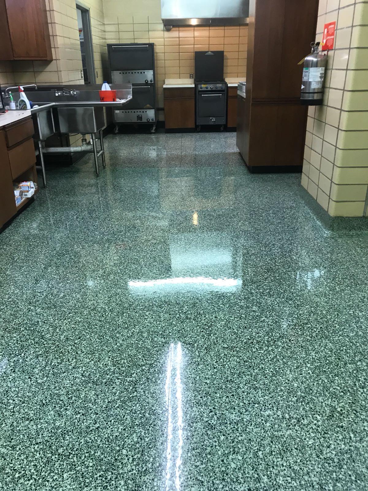 Spotless factory kitchen