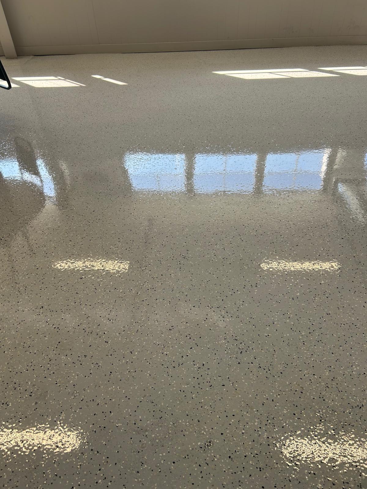 Professional floor finishing after