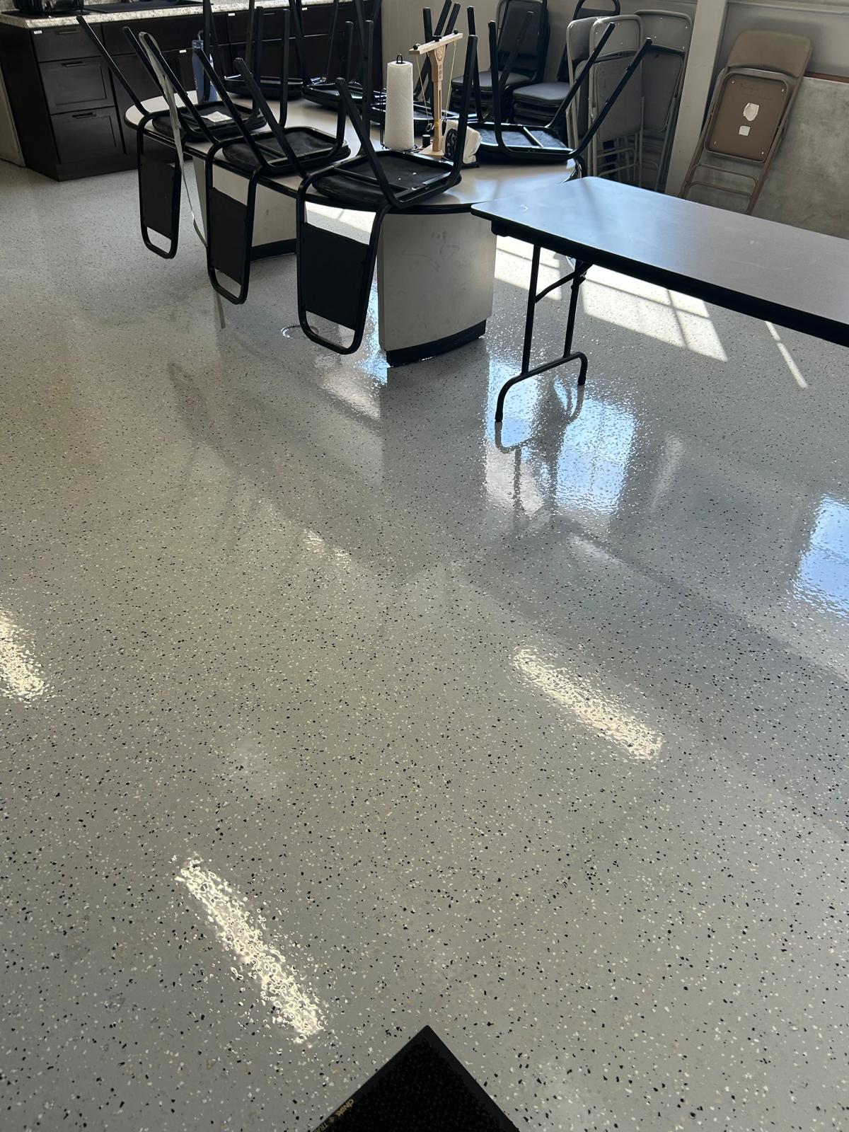 Clean finished flooring after service