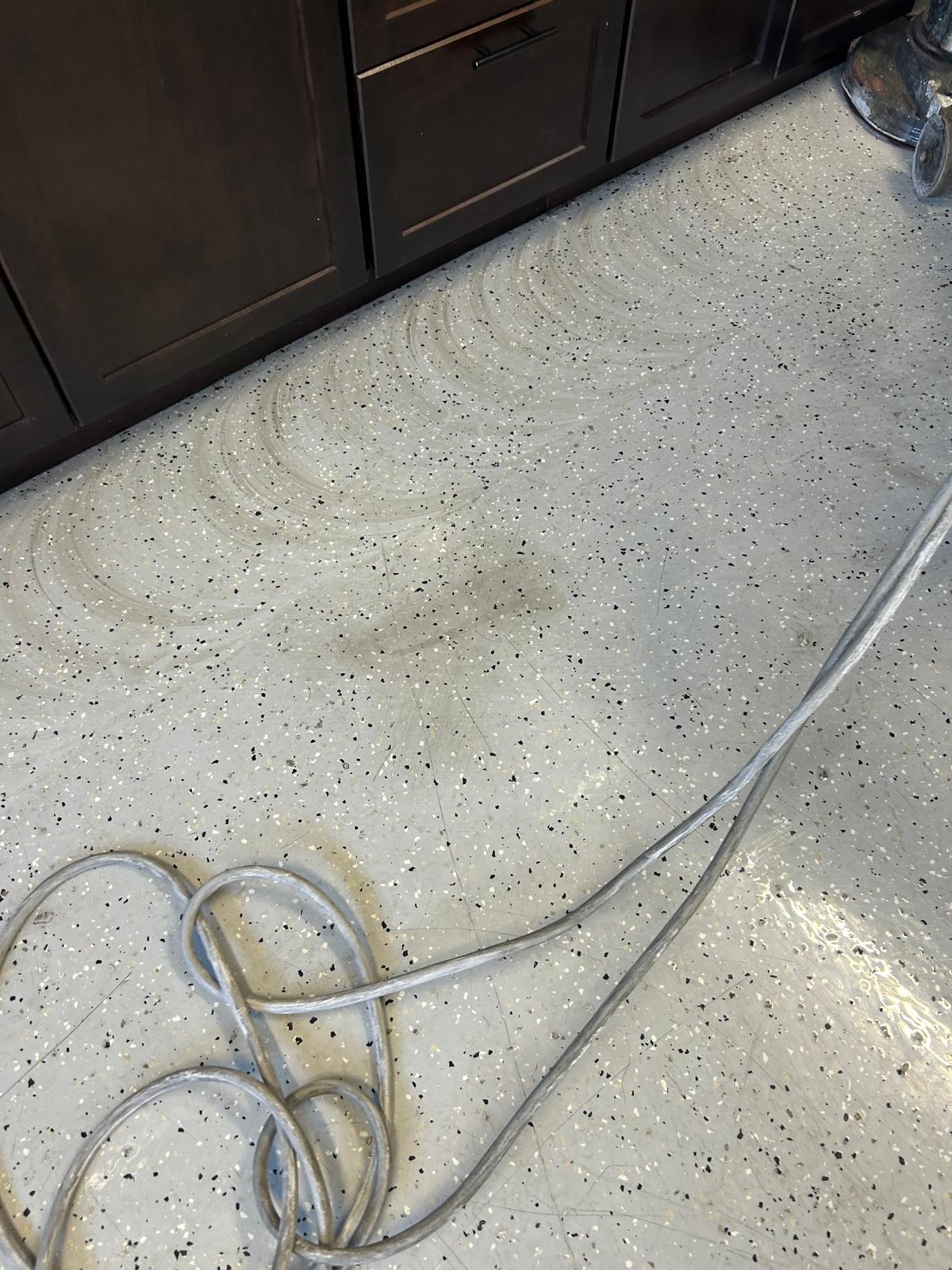 Flooring before restoration