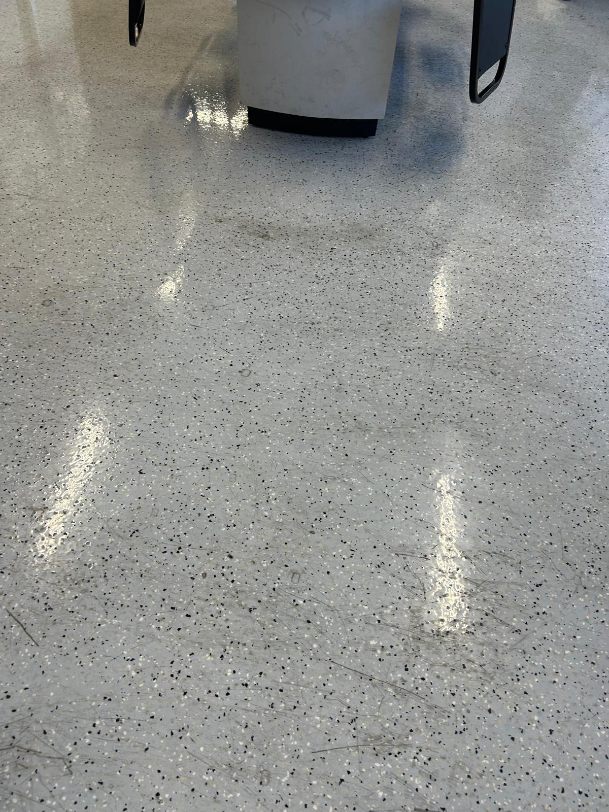 Floor condition before cleaning