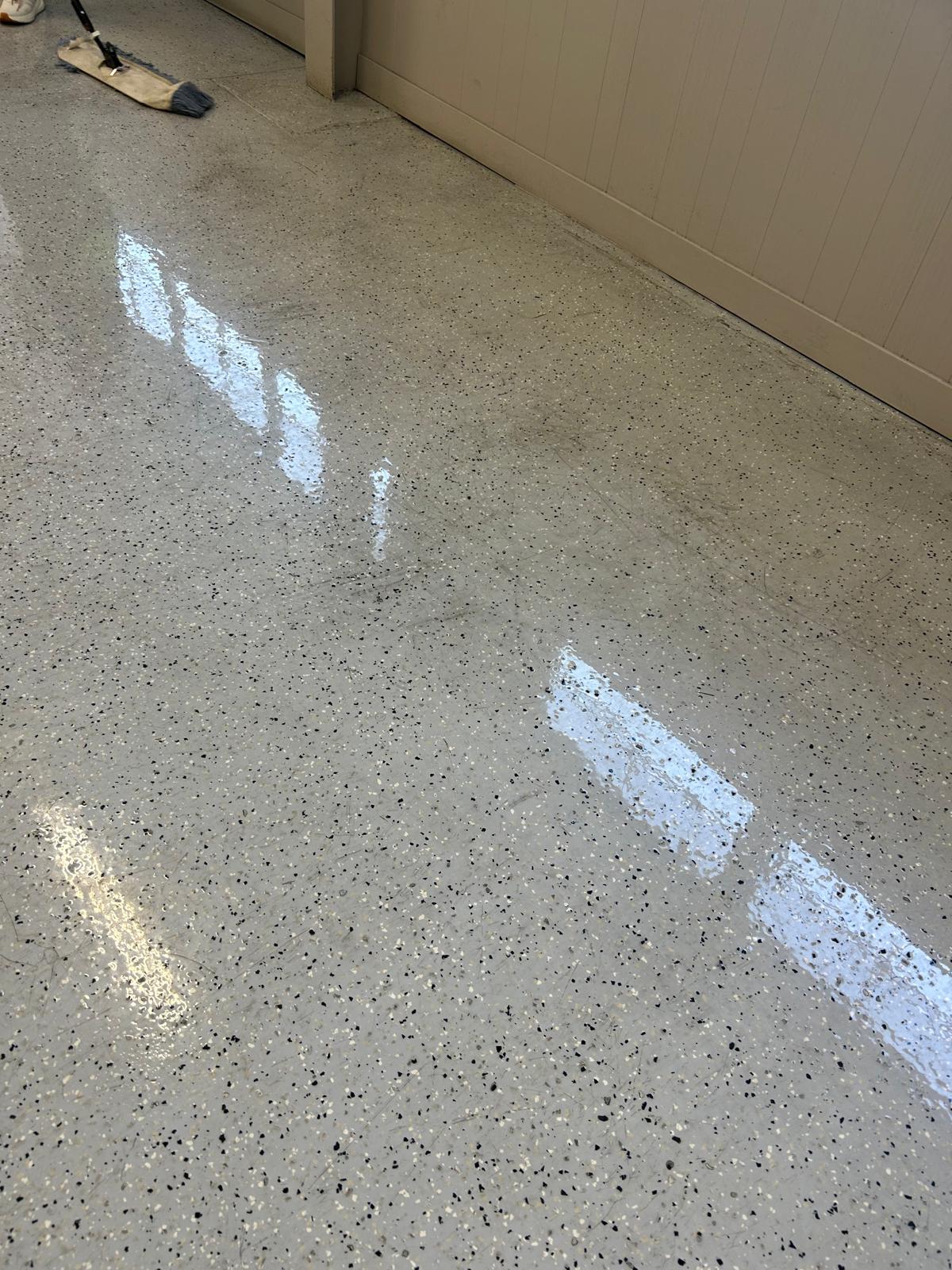 Flooring before professional treatment