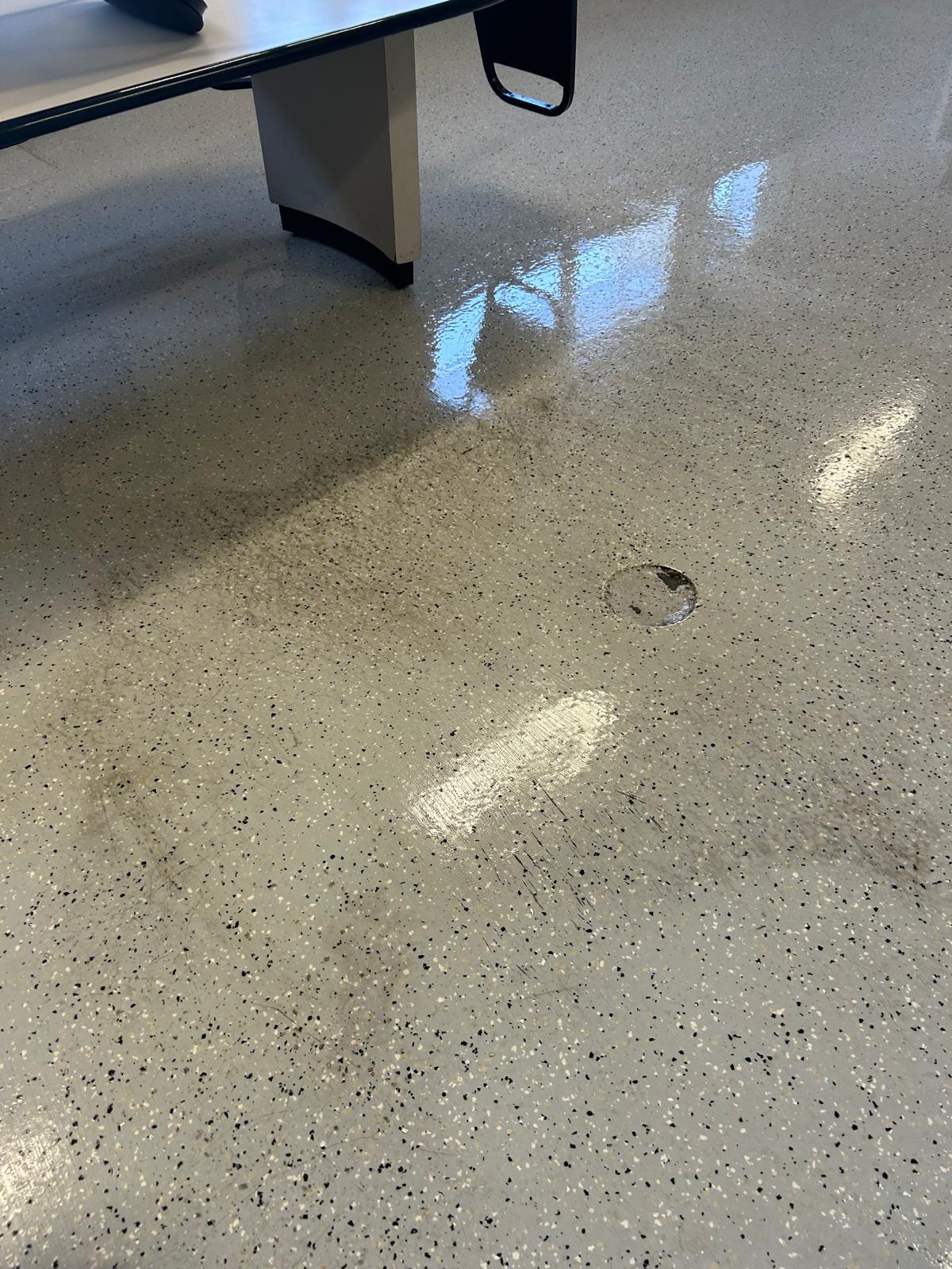 Floor surface before restoration