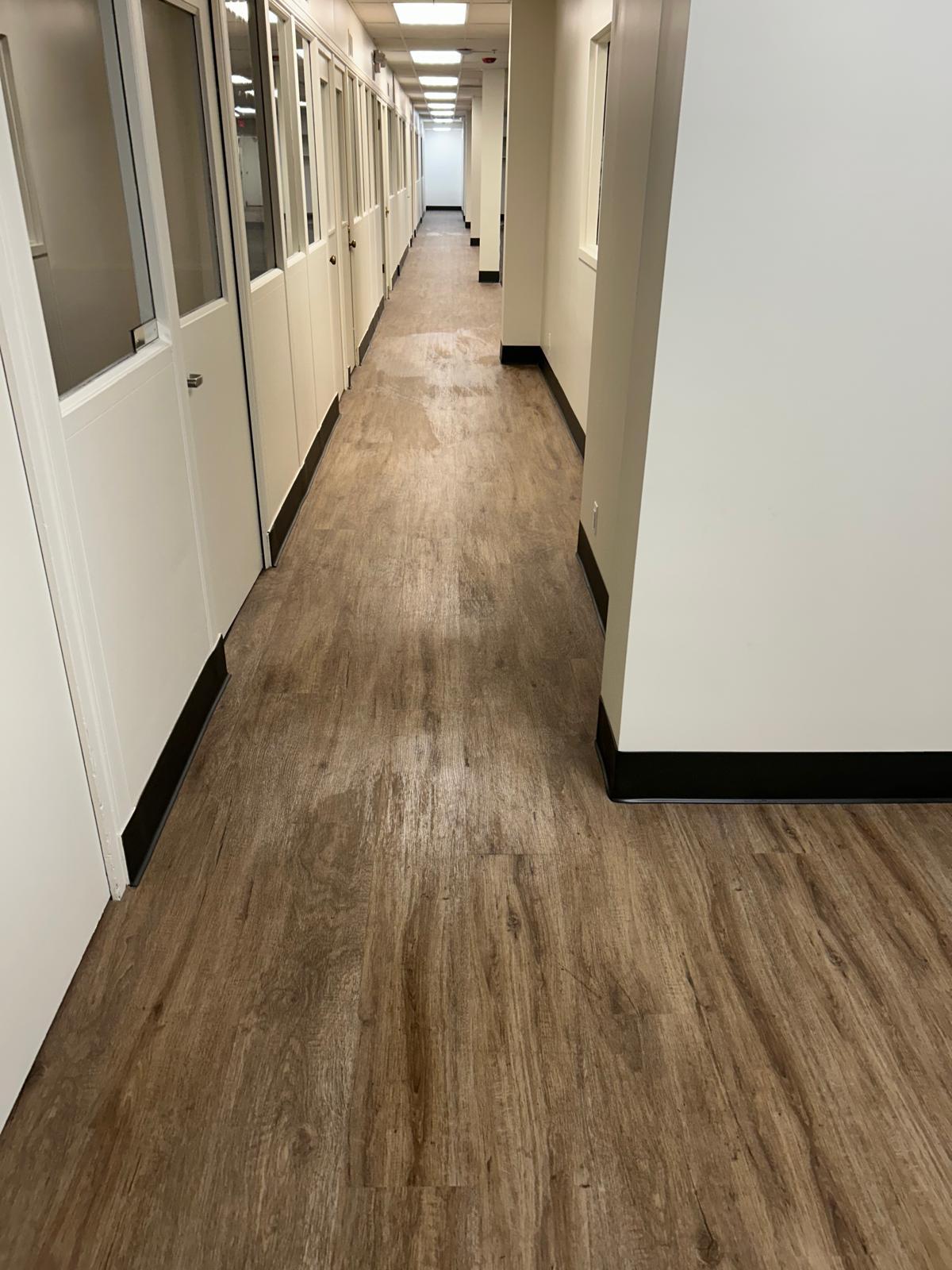 Professional wood hallway