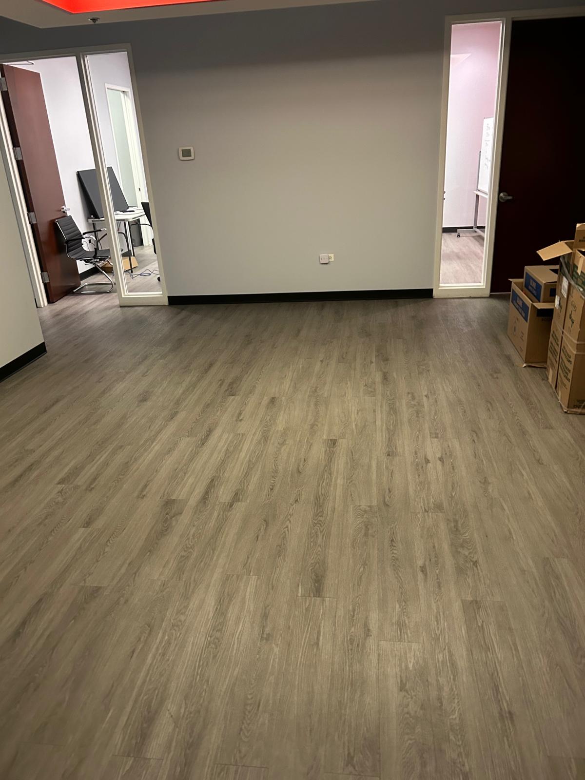 Spotless wood office space